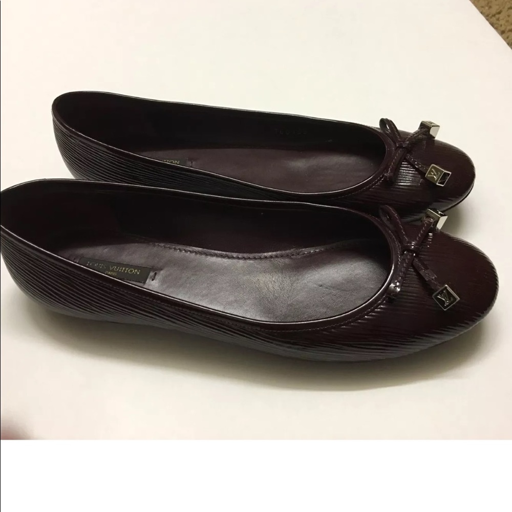 Louis Vuitton Epi Electric Debbie Flats amarante